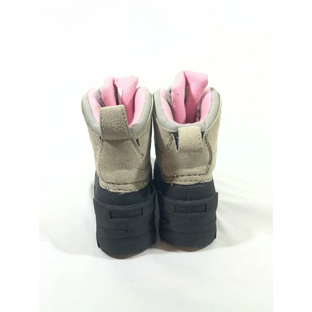 Itasca Granite Peak Insulated Snow Winter Boots Women 7 Tan/Pink Ski Gorpcore‎